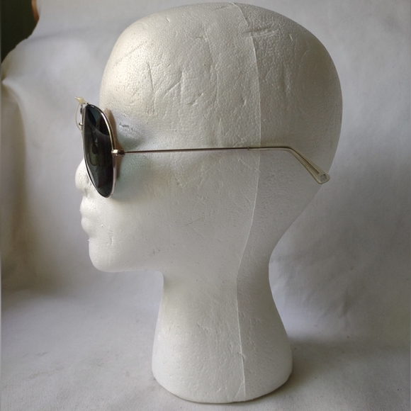 Retro Bonneau USA Silver Frame Aviator Sunglasses NWT EUC! L👀K! - Picture 3 of 15